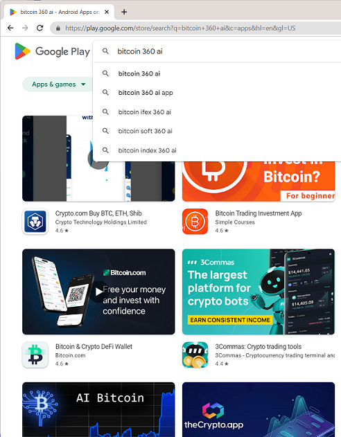 Bitcoin 360 Ai on Google Apps Store