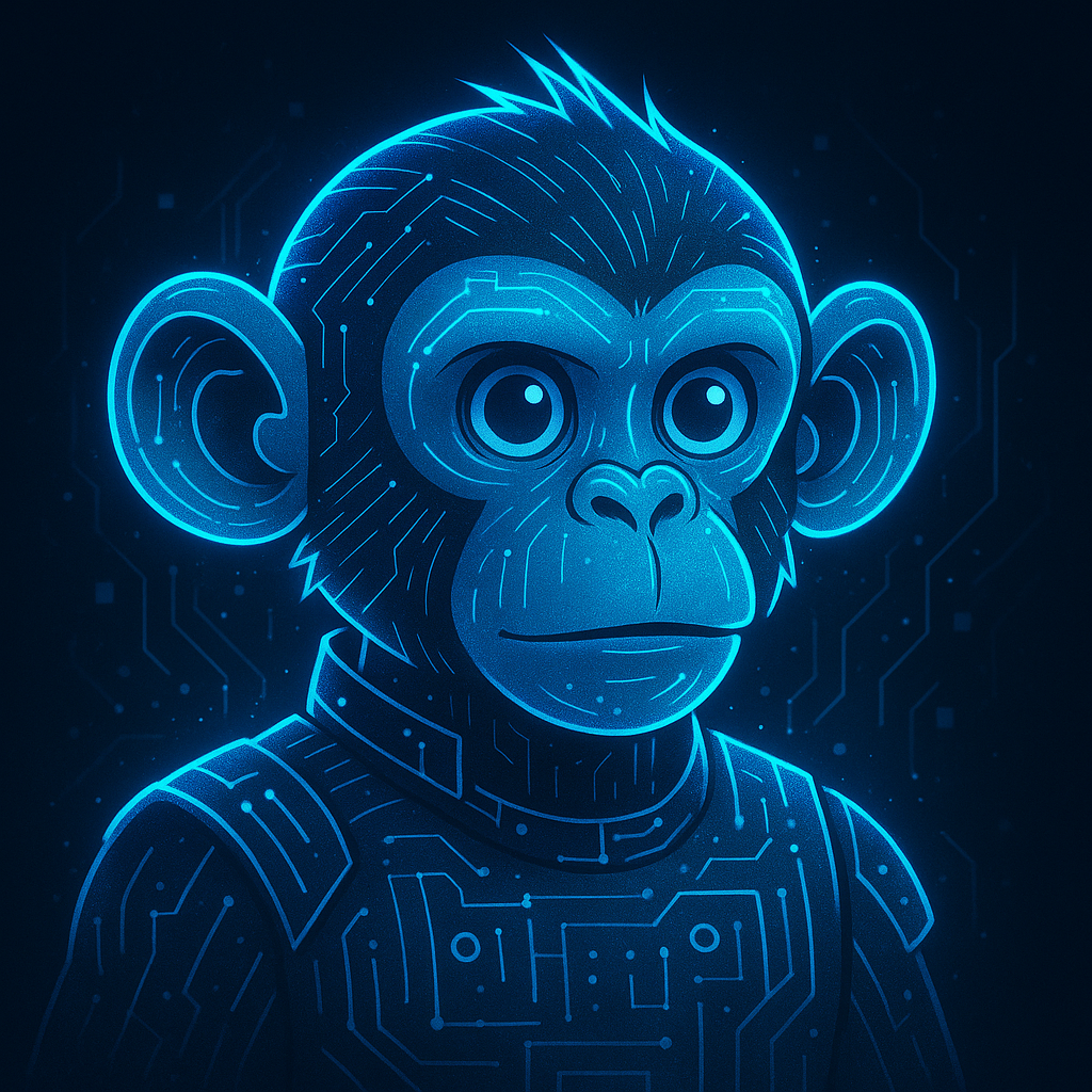 Somber Digital Monkey
