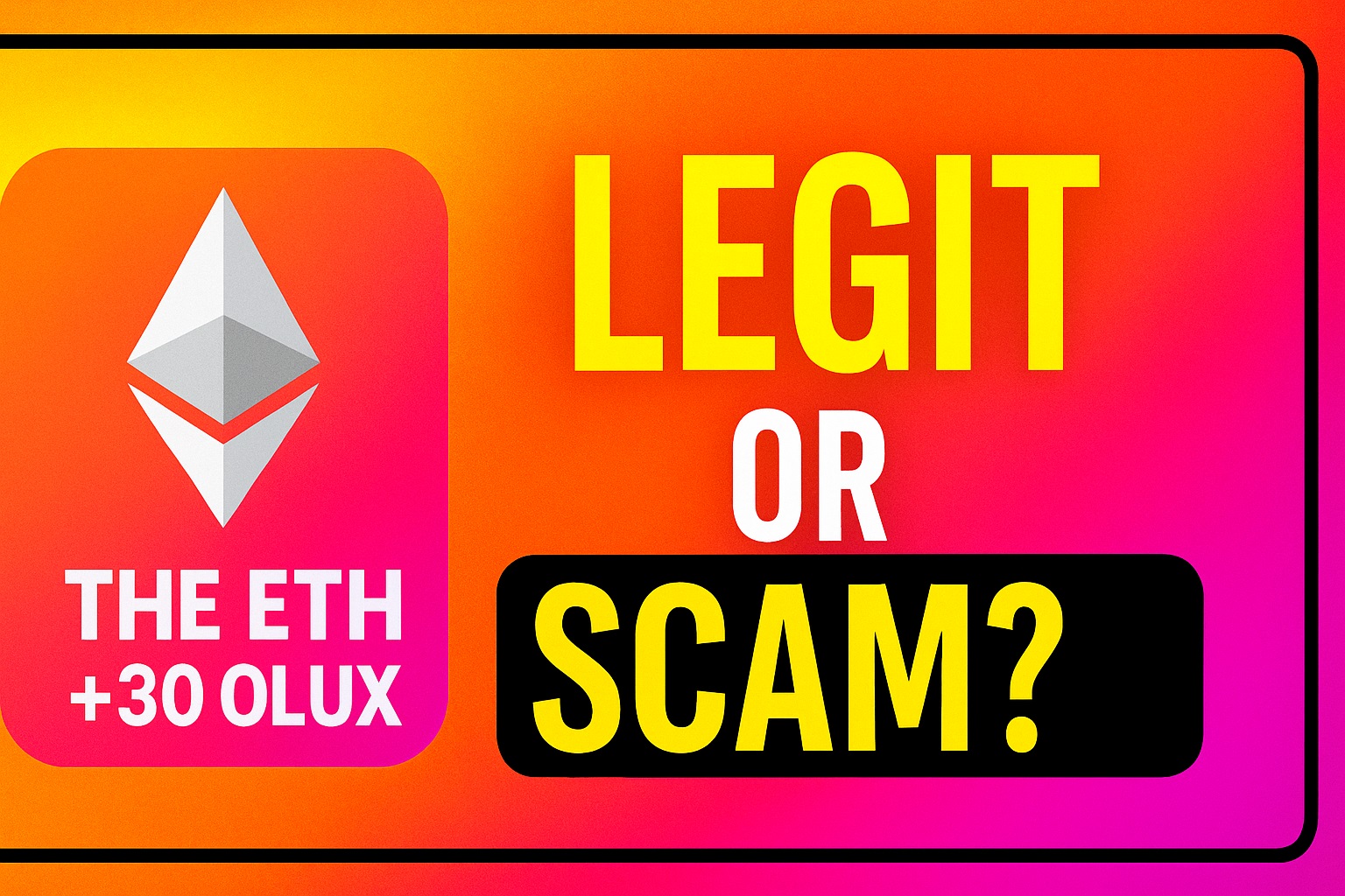 The ETH +30 Olux App