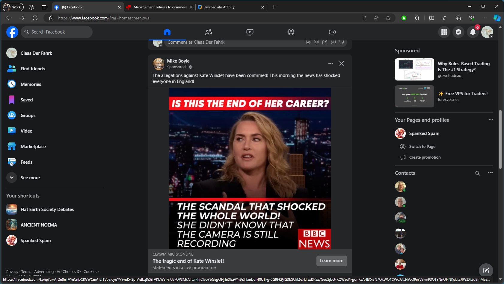 Kate Winslet Fake News