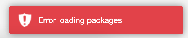 Error Loading Packages