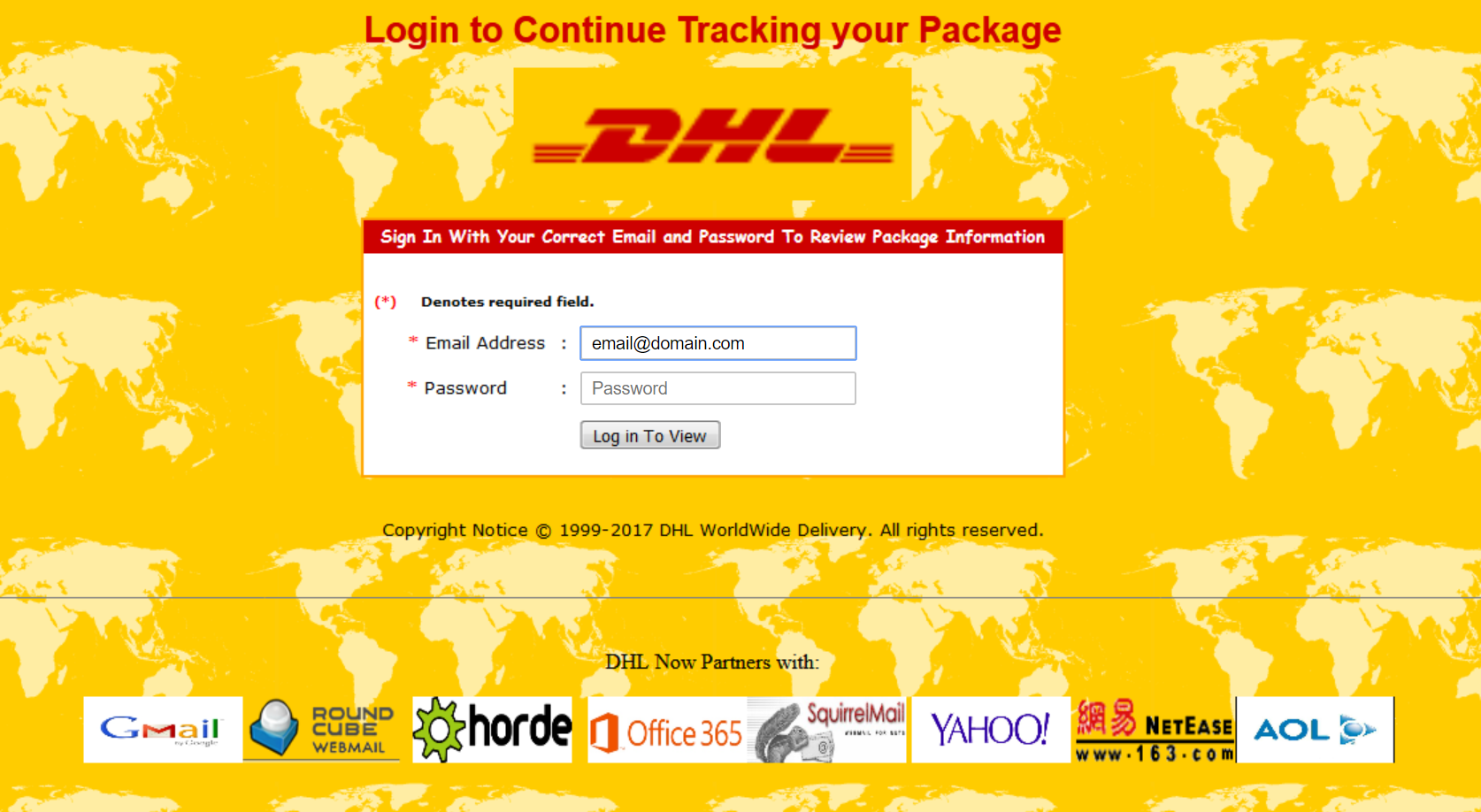 Re: Hard Copy Sent - DHL Express Spam Warning!!