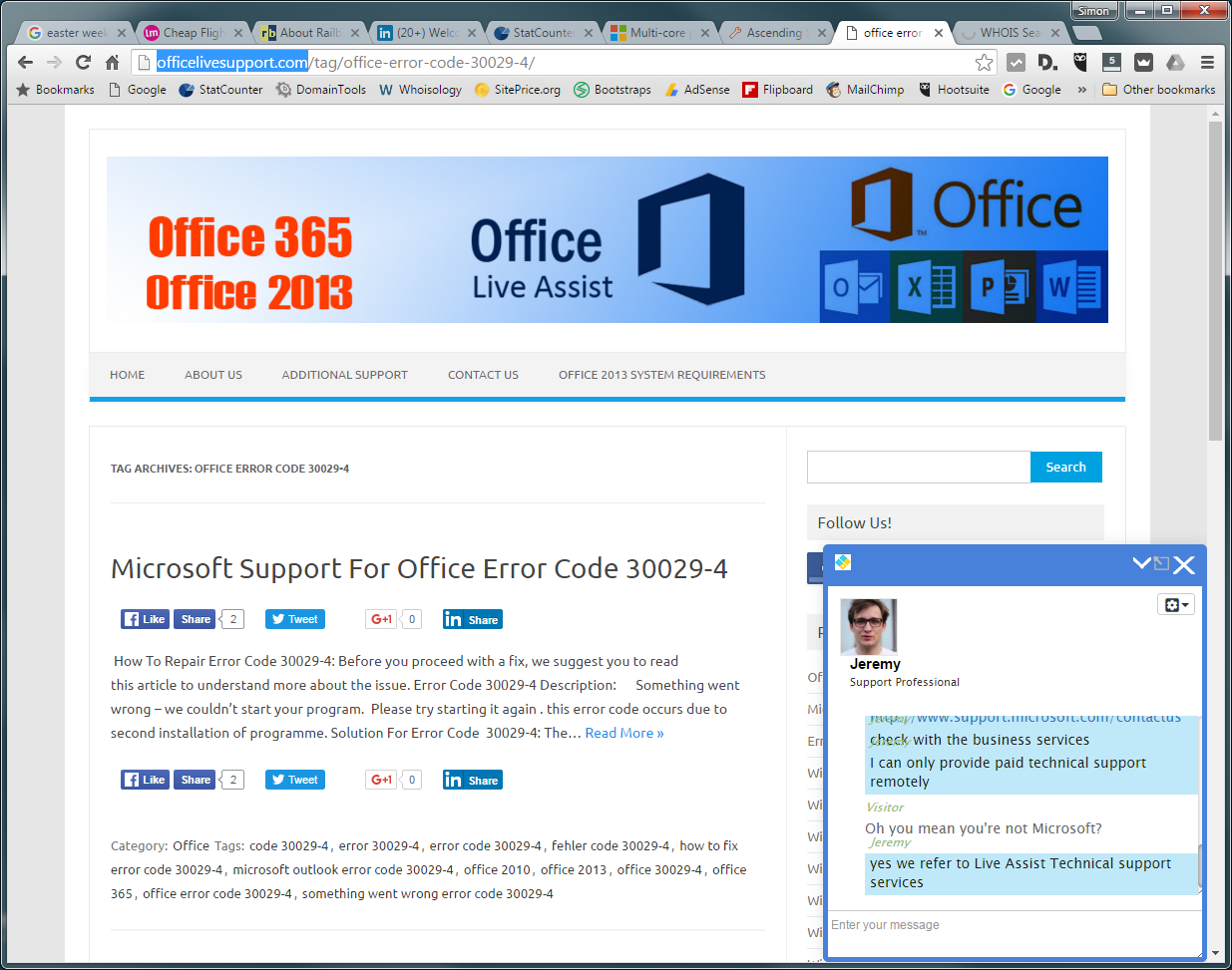30029-4 Error when installing Microsoft Office 365