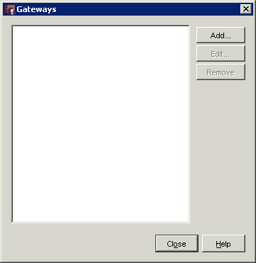Watchguard Gateways Dialogue Box