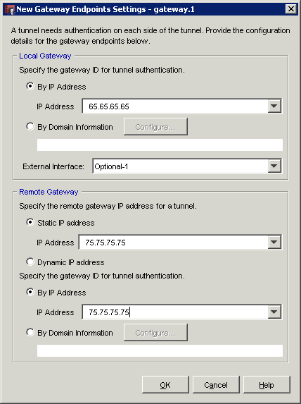 Watchguard Firebox New Gateway Endpoints Dialog